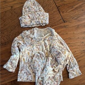 Solly Baby Kids Matching Set - Cream with Multicolor Floral